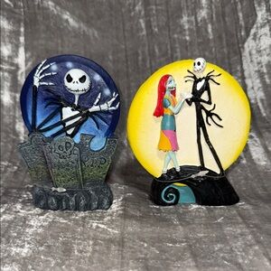Figurine Set with Skeleton and Moon Design Nightmare before Christmas